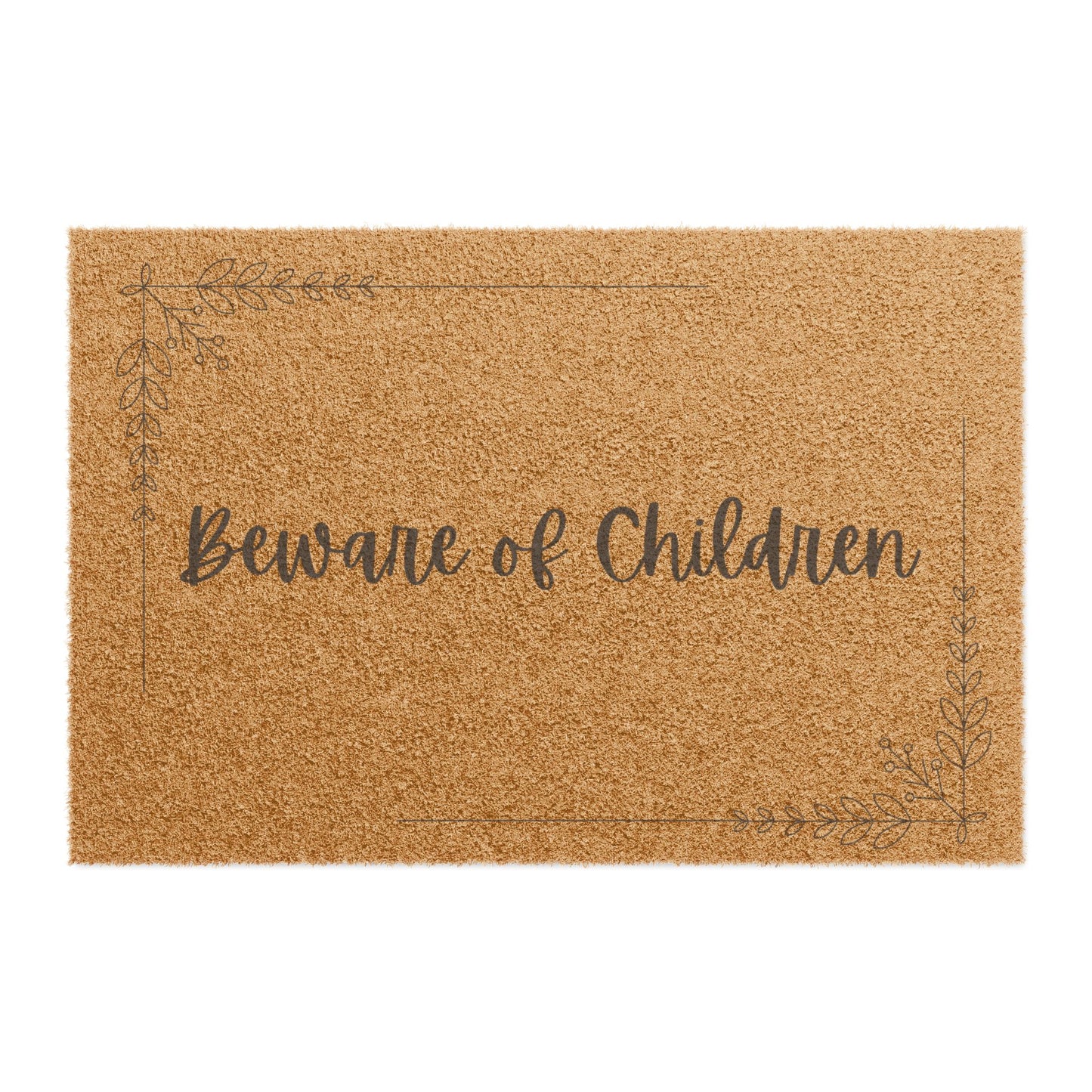 "Beware of Children" Doormat – Because Tiny Tornadoes Live Here