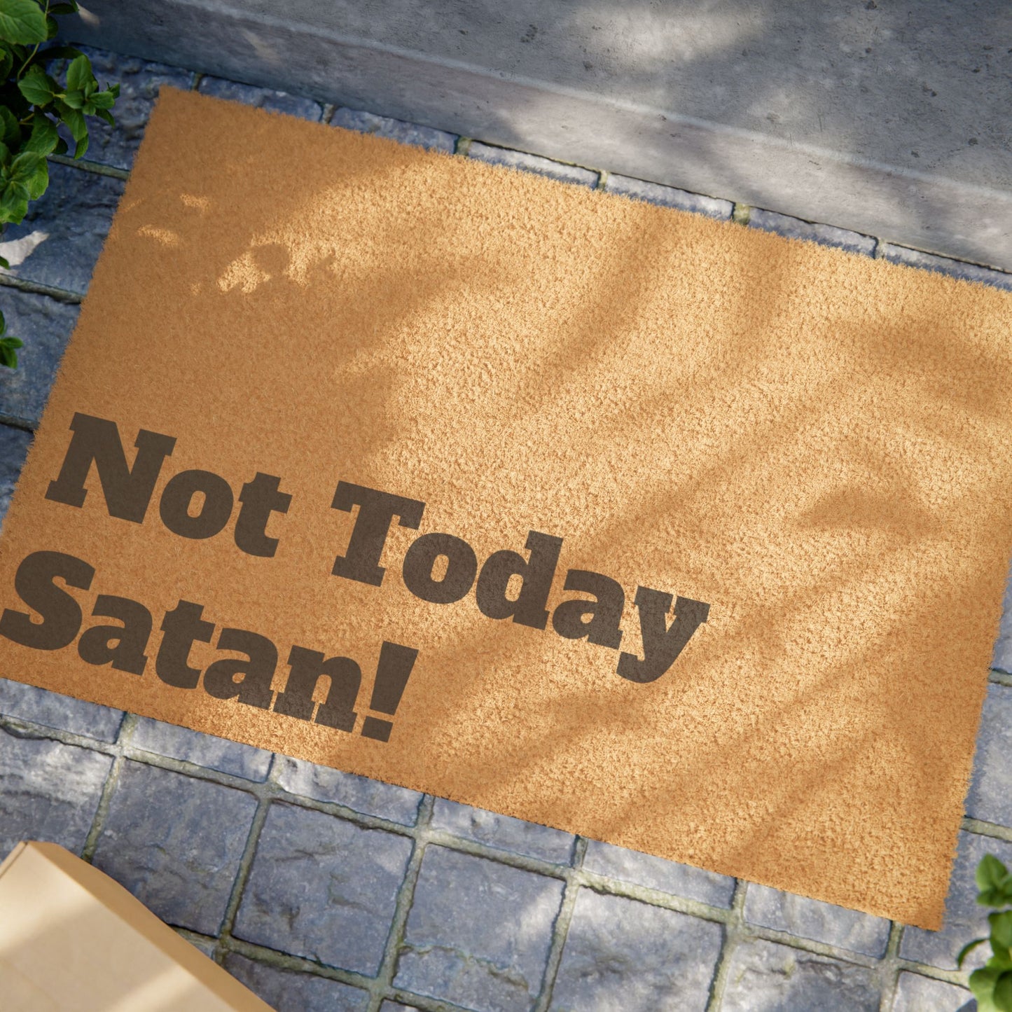 "Not Today Satan!" Doormat – For When You’re Just Not Having It