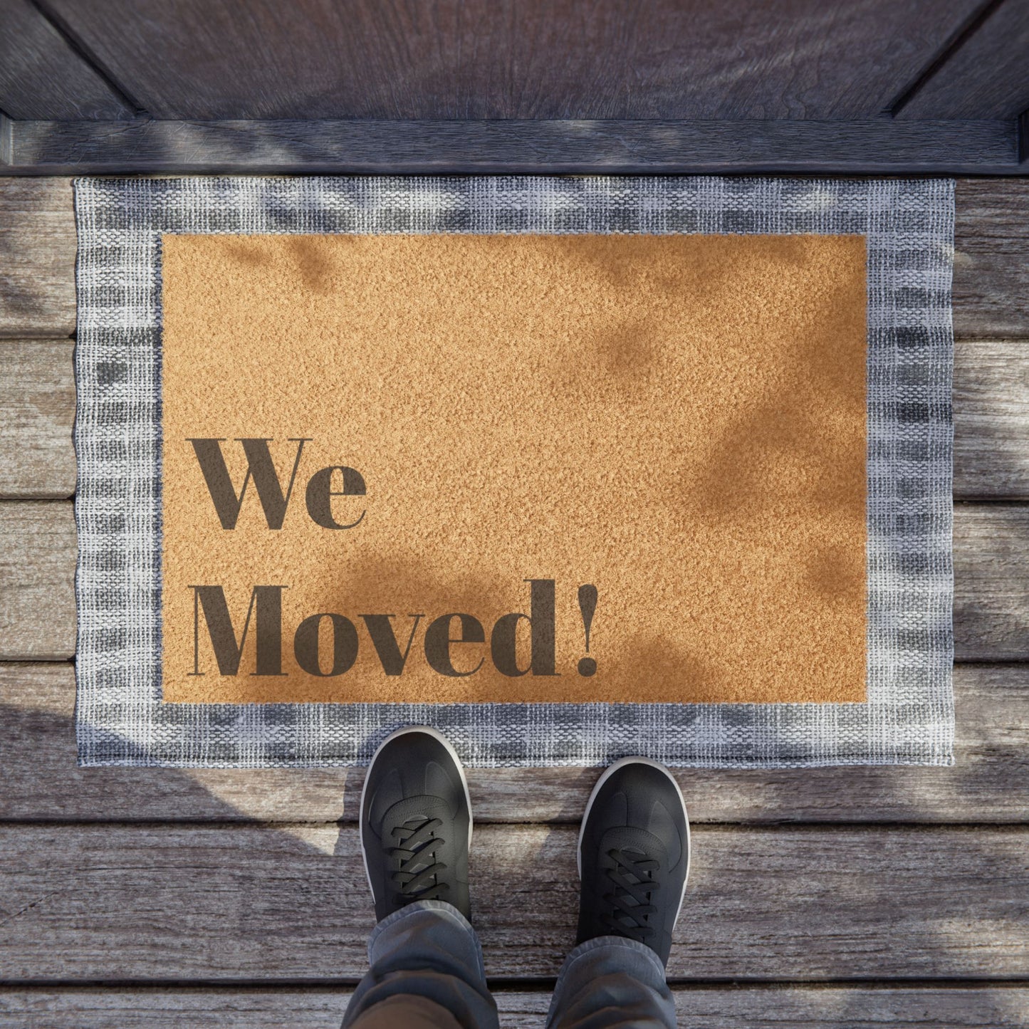 "We Moved!" Doormat – Subtle, Yet Totally Obvious