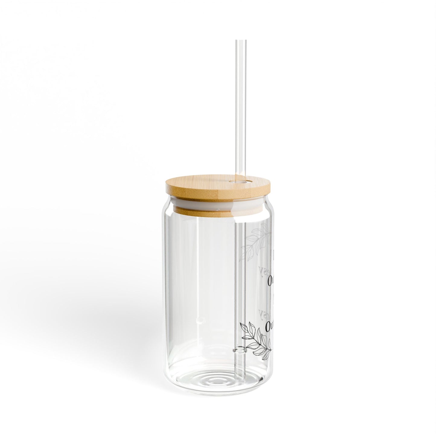 I'm Outsidey, Not Outdoorsy" 16oz Sipper Glass – For Those Who Prefer Patio Drinks Over Hiking