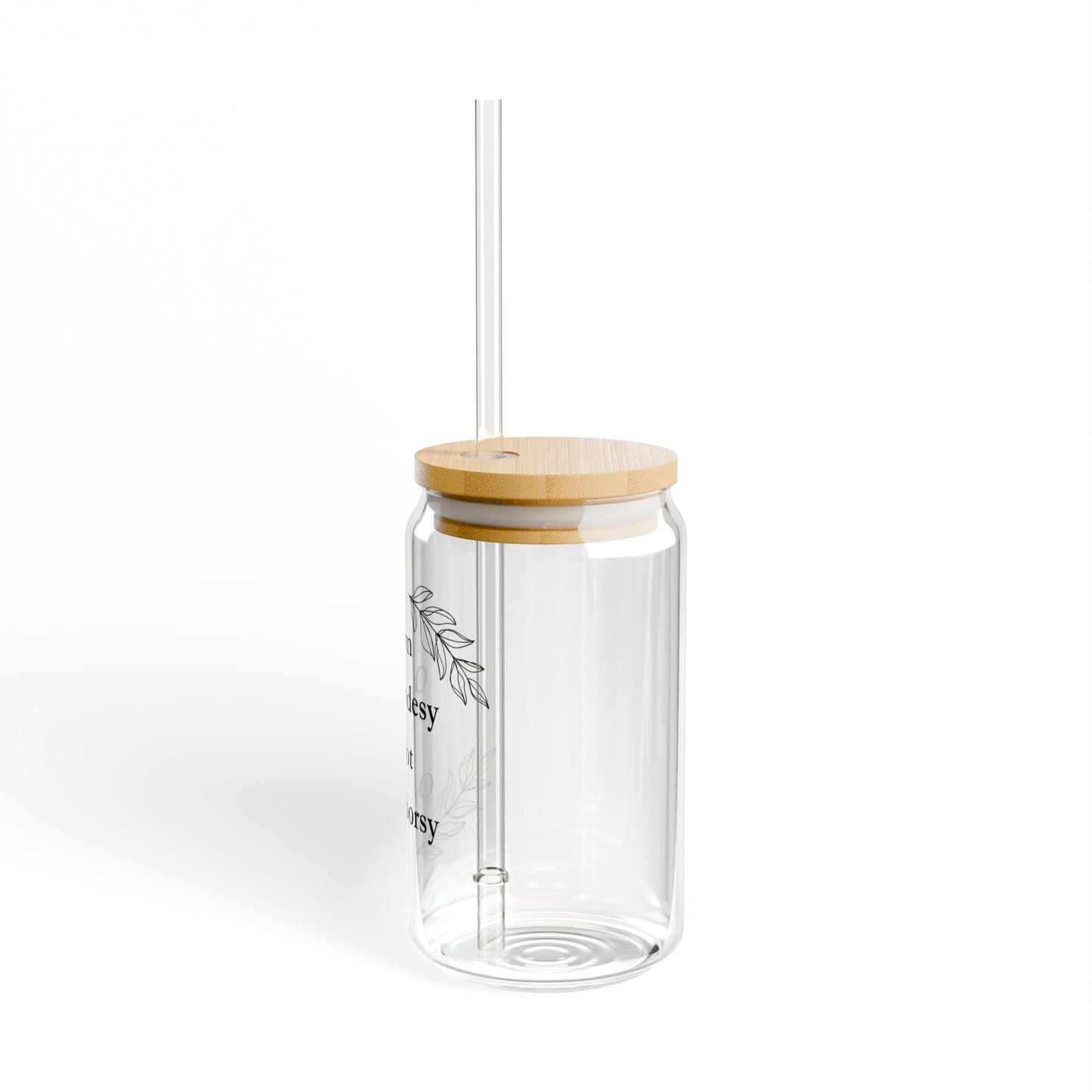 I'm Outsidey, Not Outdoorsy" 16oz Sipper Glass – For Those Who Prefer Patio Drinks Over Hiking