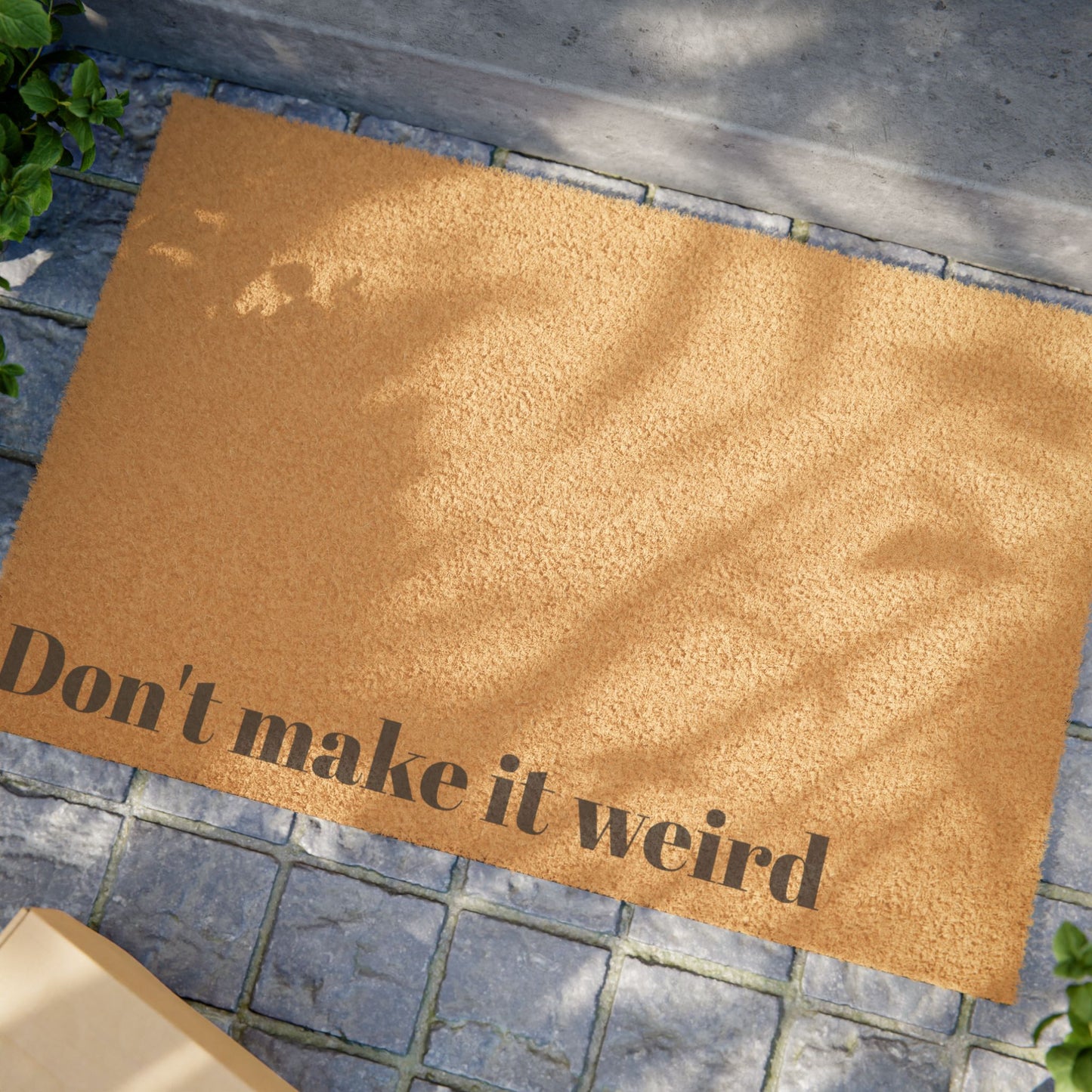 "Don't Make It Weird" Doormat – Because Awkward Energy Stops Here